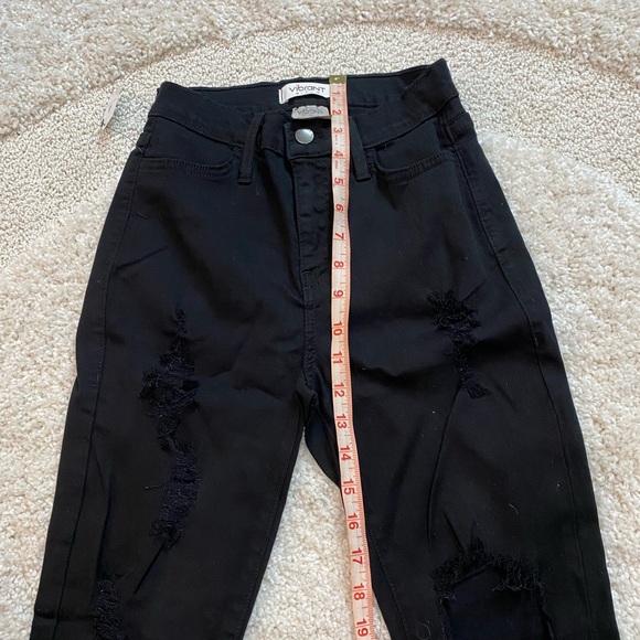 Vibrant MIU skinny high waist distressed jeans NWT - Picture 8 of 9